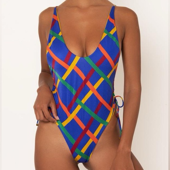 Sommer Swim NWT High-Cut One Piece Swimsuit - Size Large - Picture 1 of 3